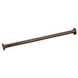 Barclay - 4100 Straight Rod, 72'', w/310  Flanges, Polished Nickel - Polished Nickel