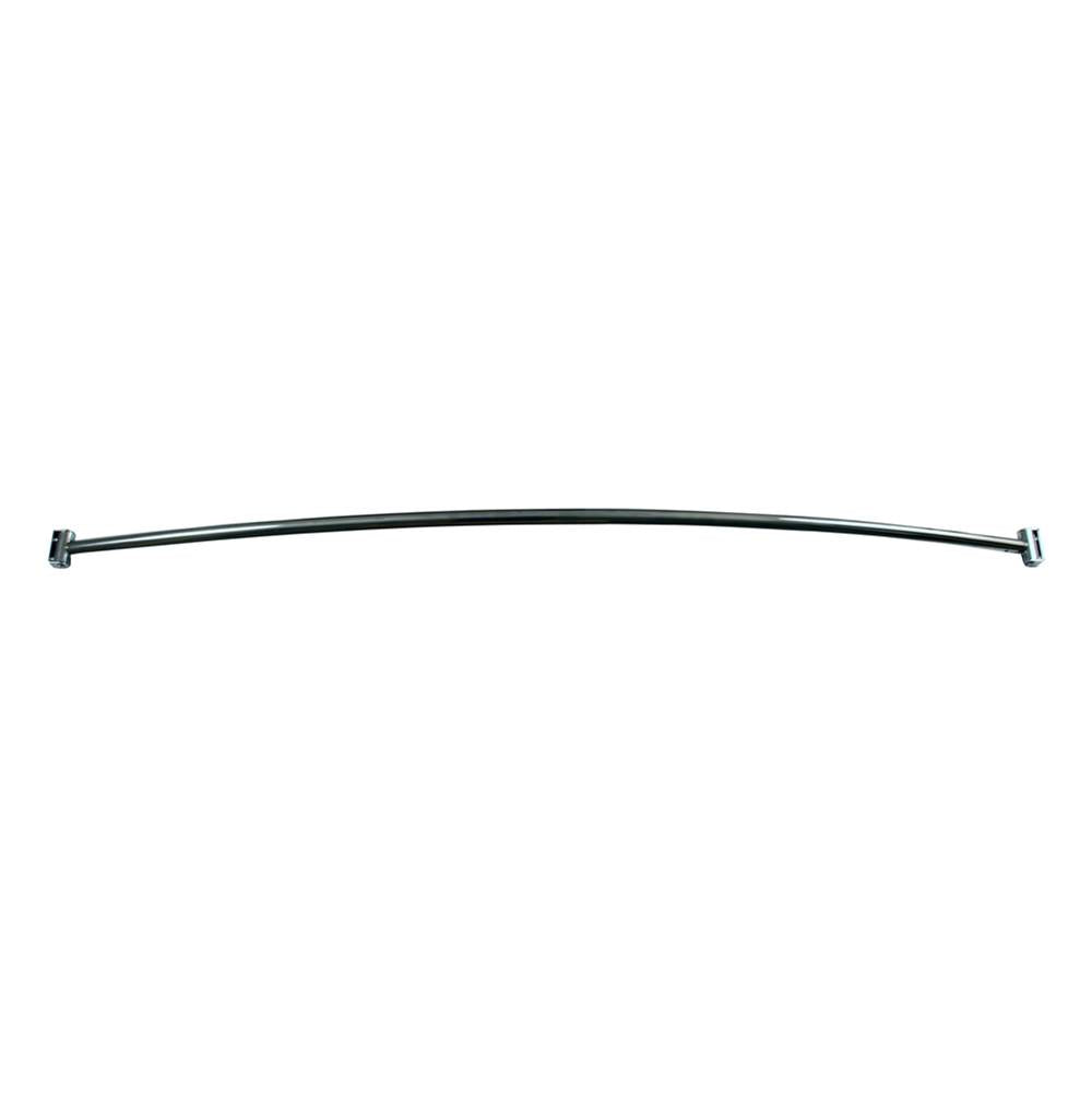 Barclay - Curved Shower Rod, 5 1/2',  Steel, Polished Chrome - Polished Chrome
