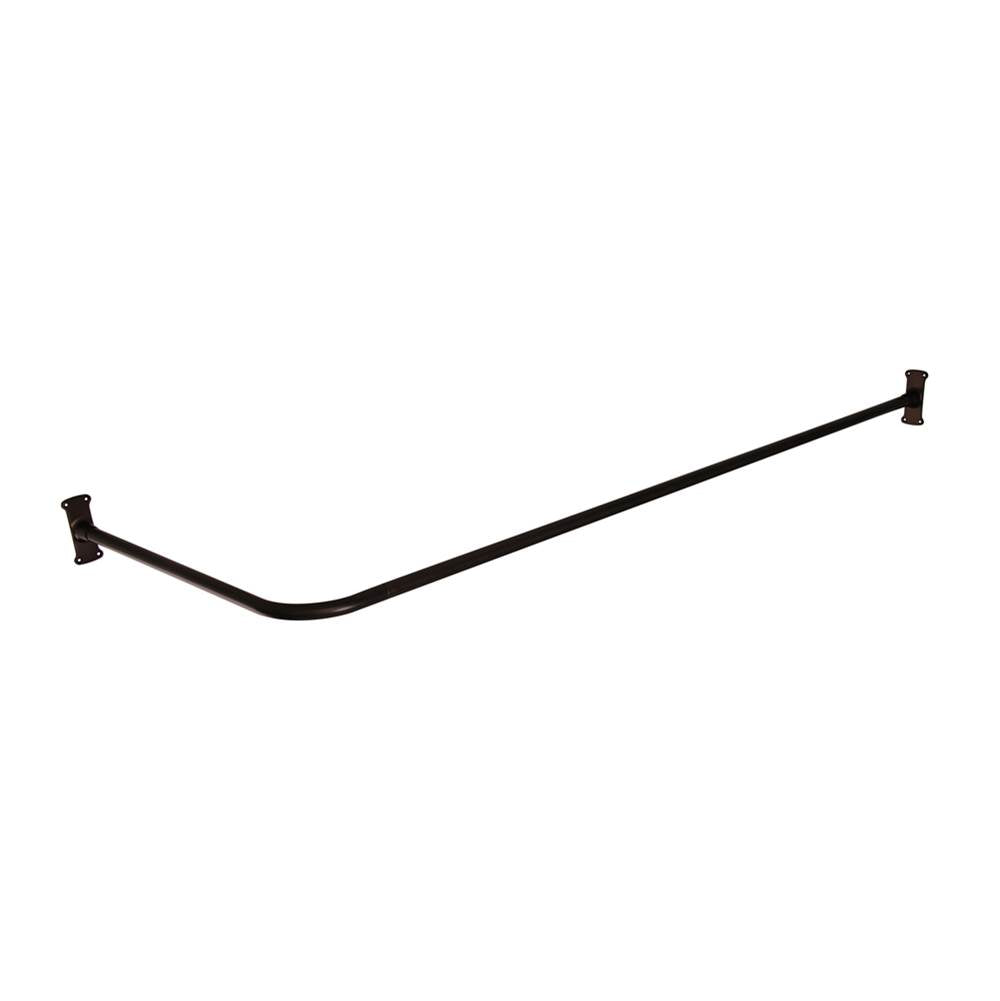 Barclay - 72'' Corner Shower Curtain Rod w/ Flanges-ORB - Oil Rubbed Bronze