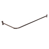 Barclay - 60'' Corner Shower Curtain Rod w/ Flanges-CP - Polished Chrome