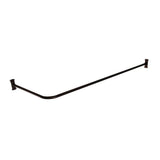 Barclay - 60'' Corner Shower Curtain Rod w/ Flanges-ORB - Oil Rubbed Bronze