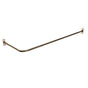 Barclay - 66'' Corner Shower Curtain Rod w/ Flanges-Polished Nickel - Polished Nickel