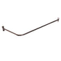 Barclay - 4121 Corner Rod, 60 x 26'',  w/Flanges, Polished Chrome - Polished Chrome