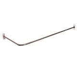 Barclay - 4121 Corner Rod, 66 x 26'',  w/Flanges, Polished Nickel - Polished Nickel