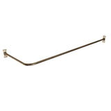 Barclay - 4123 Corner Rod, 66 x 48'',  w/Flanges, Polished Nickel - Polished Nickel