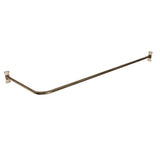 Barclay - 72'' Corner Shower Curtain Rod w/ Flanges-Polished Nickel - Polished Nickel