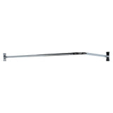 Barclay - 4123 Corner Rod, 78 x 48'',  w/Flanges, Polished Chrome - Polished Chrome