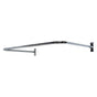 Barclay - 4140 ''U'' Shower Rod, 48 x 26'',  w/Flanges, Polished Chrome - Polished Chrome