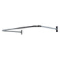 Barclay - 4140 ''U'' Shower Rod, 60 x 26'',  w/Flanges, Polished Chrome - Polished Chrome