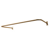Barclay - 4140 ''U'' Shower Rod, 60 x 26'',  w/Flanges, Polished Brass - Polished Brass