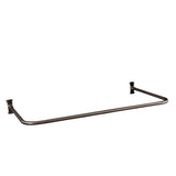 Barclay - 30'' U Shower Rod, Brushed Nickel - Polished Nickel