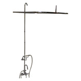 Barclay - Converto, Hand Held Shwr, 48''  Rod, Acrylic Tub, Pol Nickel - Polished Nickel