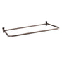 Barclay - 4145 ''D'' Shower Rod, 48 x 26'',  w/Flanges, Brushed Nickel - Brushed Nickel