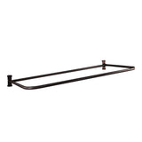 Barclay - 4145 ''D'' Shower Rod, 60 x 26'',  w/Flanges, Oil Rubbed Bronze - Oil Rubbed Bronze