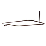 Barclay - 4150 Rectangular Shower Rod,  48 x 24'', Oil Rubbed Bronze - Oil Rubbed Bronze