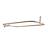 Barclay - 4150 Rectangular Shower Rod,  48 x 24'', Polished Brass - Polished Brass
