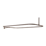Barclay - 4150 Rectangular Shower Rod,  48 x 24'', Brushed Nickel - Satin Nickel