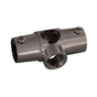 Barclay - Wall Tee for 4150 Rod,  Polished Chrome - Polished Chrome