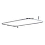 Barclay - Rectangular Shower Rod, w/Side  Sprt, 54 x 24'', Polish Chrome - Polished Chrome