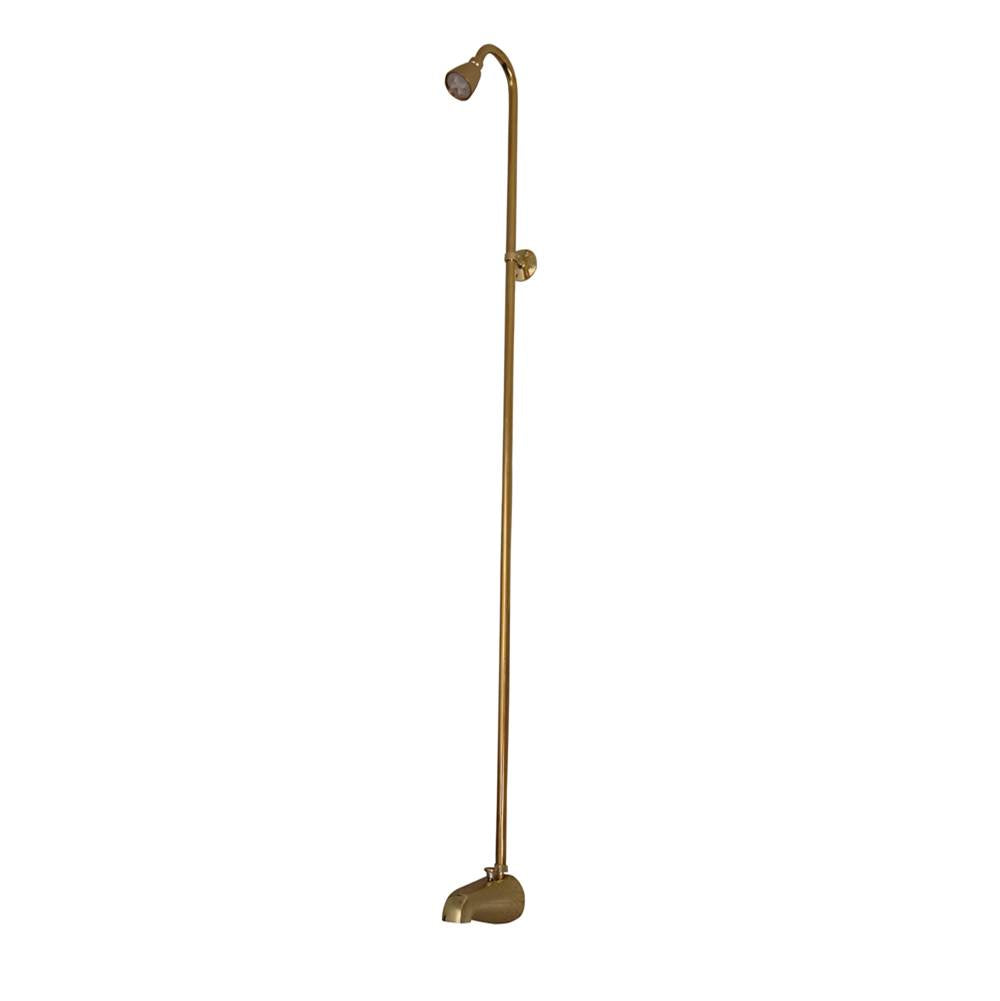 Barclay - Converto Shower for Built In  Tubs, Polished Brass - Polished Brass