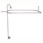 Barclay - Converto Shower w/48'' Rect Rod , Fct, Riser,Brushed Nickel - Brushed Nickel