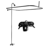 Barclay - Converto Shower w/48'' Rect Rod , Fct, Riser, Polished Chrome - Polished Chrome