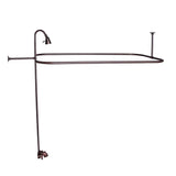 Barclay - Converto Shower w/48'' Rect Rod , Fct, Riser,Oil Rubbed Bronze - Oil Rubbed Bronze