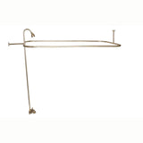 Barclay - Converto Shower w/48'' Rect Rod , Fct, Riser, Polished Brass - Polished Brass