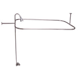 Barclay - Converto Shower w/54'' Rect Rod , Fct, Riser, Polished Nickel - Polished Nickel