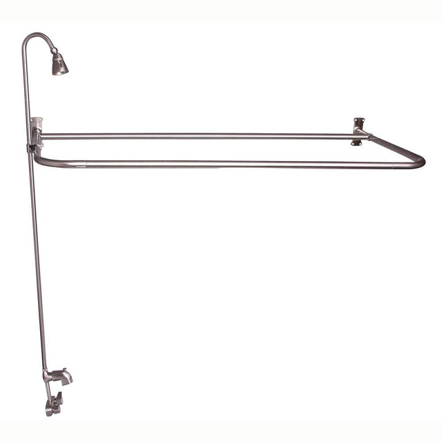 Barclay - Converto Shower w/48'' D-Rod,  Code Spout, Brushed Nickel - Brushed Nickel