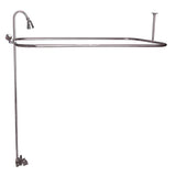 Barclay - Converto Shower w/48'' Rect Rod , Fct, Riser, Polished Nickel - Polished Nickel