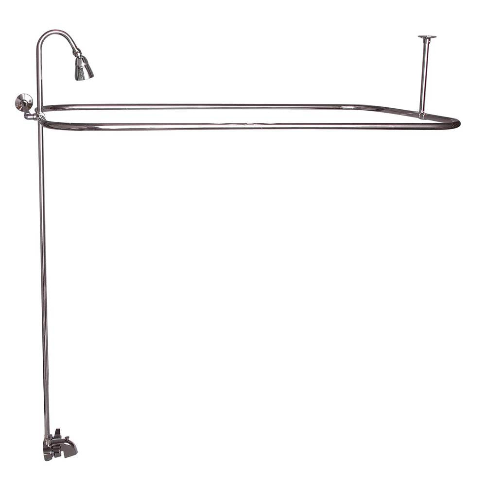 Barclay - Converto Shower w/54'' Rect Rod , Fct, Riser, Polished Nickel - Polished Nickel