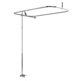 Barclay - Converto Shower w/54'' Rect Rod , Fct, Riser, Polished Chrome - Polished Chrome