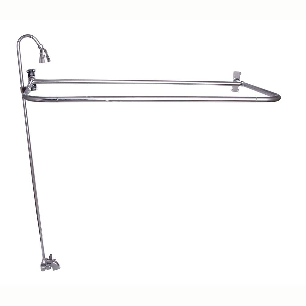 Barclay - Converto Shower w/48'' D-Rod,  Fct, Riser, Polished Chrome - Polished Chrome