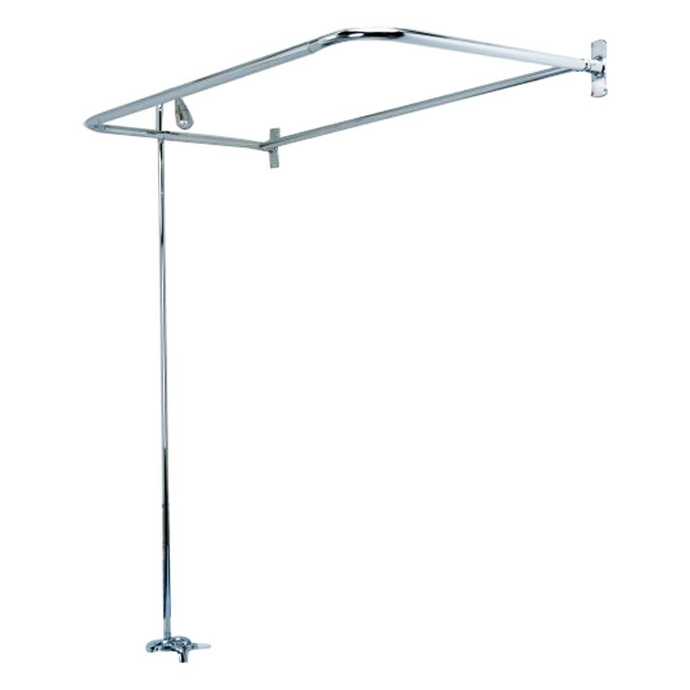 Barclay - Converto Shower w/60'' D-Rod,  Fct, Riser, Polished Chrome - Polished Chrome