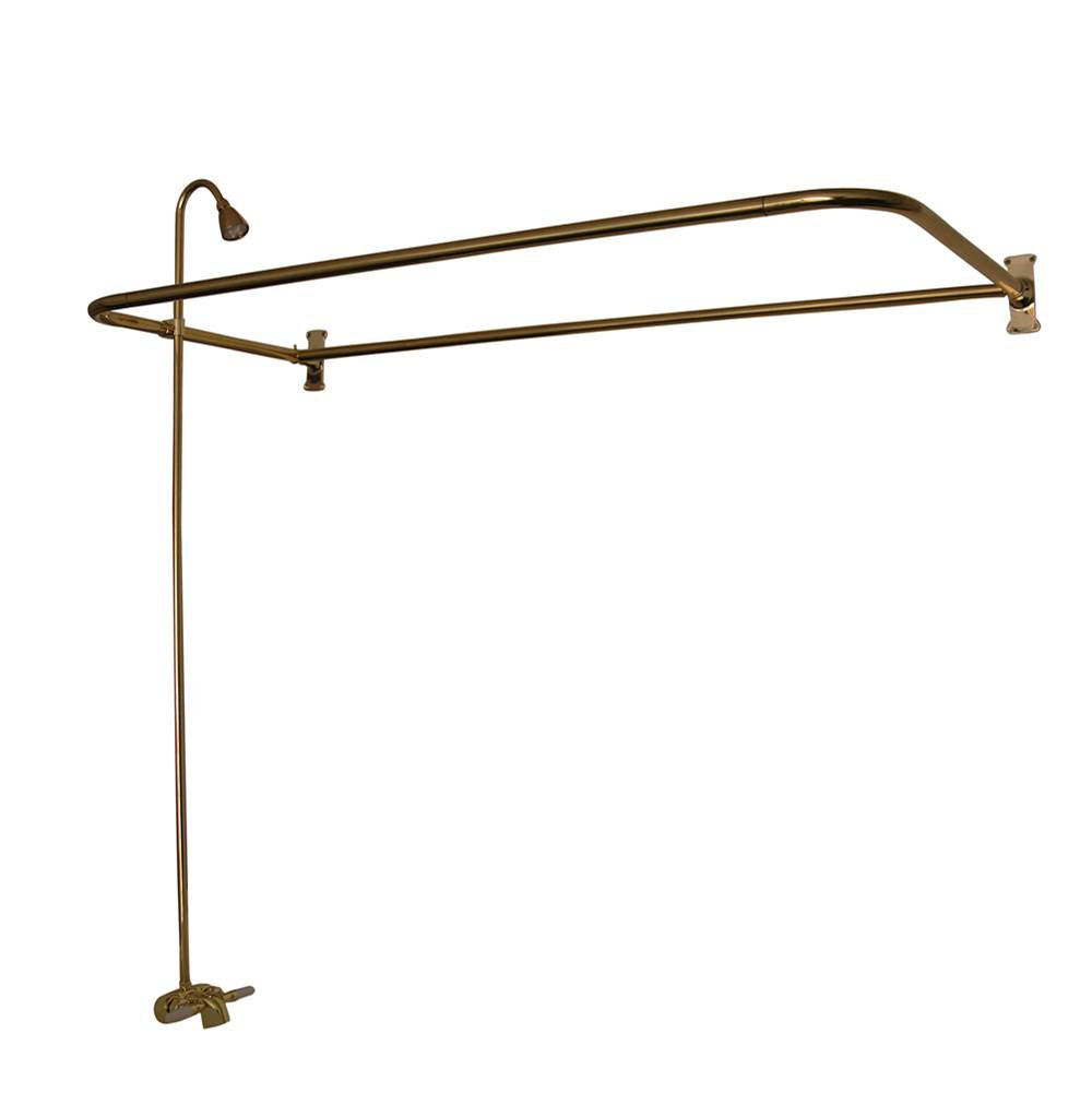 Barclay - Converto shower w/60'' D-Rod,  Fct, riser, Polished Brass - Polished Brass