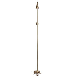 Barclay - Diverter Bathcock w/Riser &  Showerhead, Polished Brass - Polished Brass