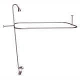 Barclay - Converto Shower w/54'' Rect Rod , Code Spout, Brushed Nickel - Brushed Nickel