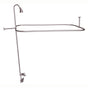 Barclay - Converto Shower w/54'' Rect Rod , Code Spout, Brushed Nickel - Brushed Nickel