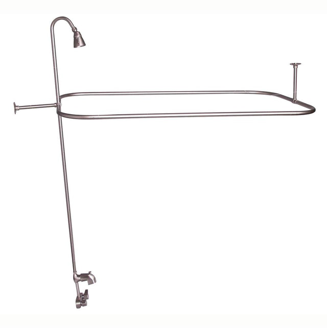 Barclay - Converto Shower w/48'' Rect Rod , Code Spout,Brushed Nickel - Brushed Nickel