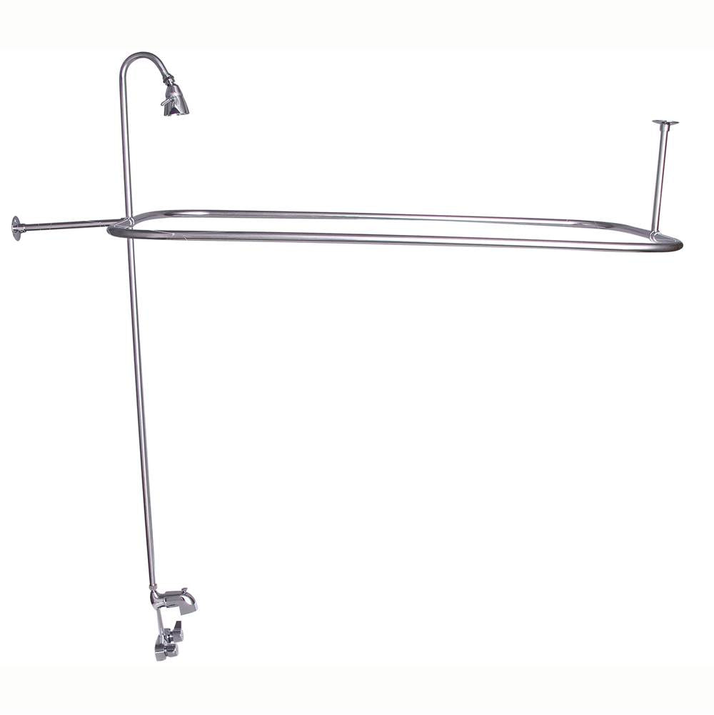 Barclay - Converto Shower w/48'' Rect Rod , Code Spout, Polished Chrome - Polished Chrome