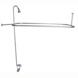 Barclay - Converto Shower w/48'' Rect Rod , Code Spout, Polished Chrome - Polished Chrome