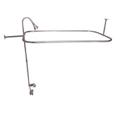 Barclay - Converto Shower w/54'' Rect Rod , Code Spout, Polished Nickel - Polished Nickel