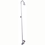 Barclay - Diverter Bathcock w/Code Spout , Riser, Polished Chrome - Polished Chrome