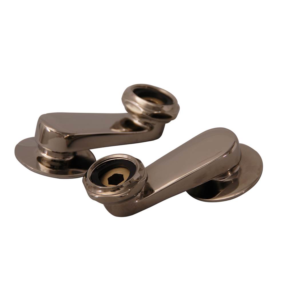 Barclay - Swivel Arm Connectors for Wall  Mount Faucet, Polished Nickel - Polished Nickel