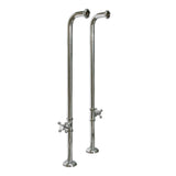 Barclay - 31-1/2'' Freestanding Tub Sup. w/ Stops, Cross Handles-ORB - Oil Rubbed Bronze