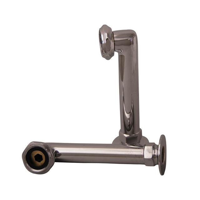 Barclay - Elbows for Deck Mounting, 6'',  Pair,  Polished Chrome - Polished Chrome