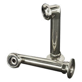 Barclay - Elbows for Deck Mounting, 6'',  Pair, Polished Nickel - Polished Nickel