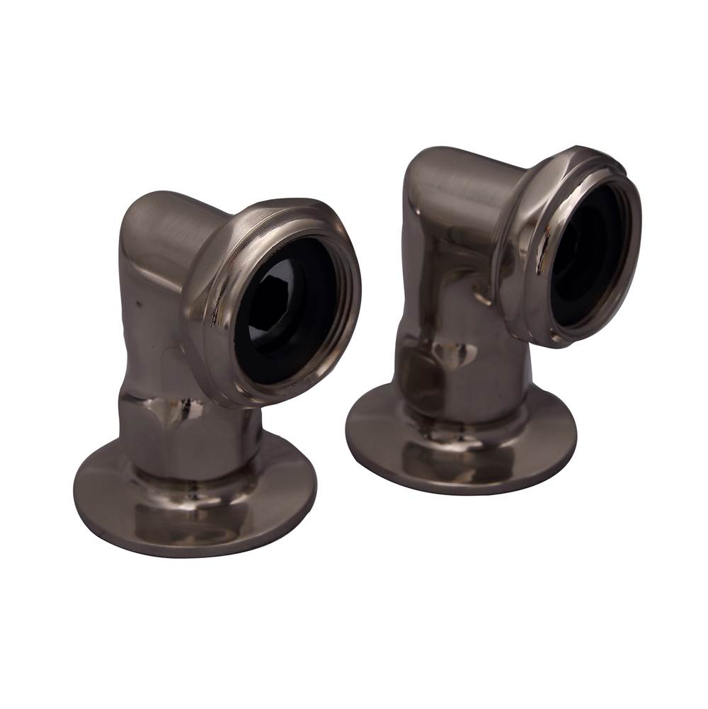 Barclay - Elbows for Deck Mounting, 2'' Pair, Polished Chrome - Polished Chrome