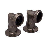 Barclay - Elbows for Deck Mounting, 2'' Pair, Polished Chrome - Polished Chrome